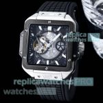 New Replica Hublot Square Bang Unico Ferrari Watches Ss Black Bezel 42mm